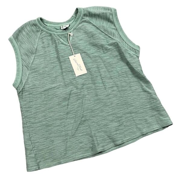 Universal Thread 2X 3X 4X sleeveless sweatshirt sage green navy blue - Picture 4 of 7